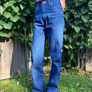 Vintage Wrangler high waisted horse emblem EUC 70s